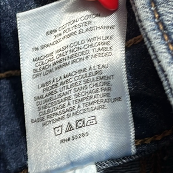 EXPRESS Wide Leg Super High Rise Baggy blue Jeans women Size 12R Regular stretch - Picture 13 of 16